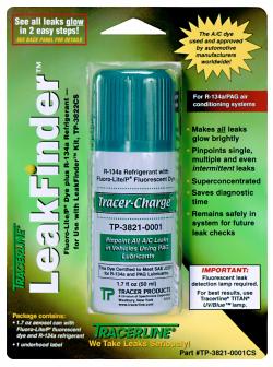 Tracer-Charge Aerosol Dye Replacement R-134a