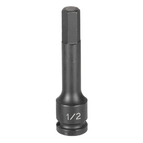 1/2 Inch Drive x 5/16 Inch Impact Hex Driver 4 Inch L