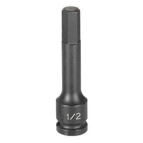 1/2" Drive x 7/16" Hex Driver 4" Length Impact Socket