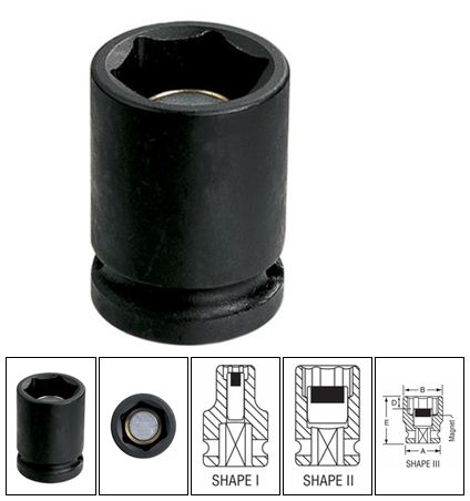 1/2" Drive 9/16" Magnetic Impact Socket High Torque