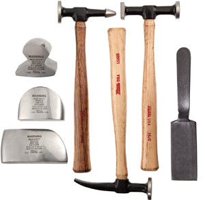 7 Piece Wood Handle Body & Fender Tool Repair Set