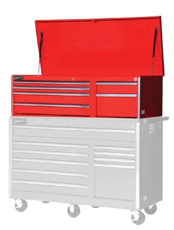 (image for) 6 Drawer 56" Wide x 24" Deep Super Value Series Top Chest (Red)