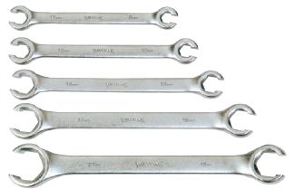 5 pc SAE Double Head Flare Nut Wrench Set