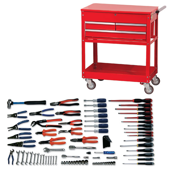 Electrical Repair Tool Set with Tool Box 95 Piece
