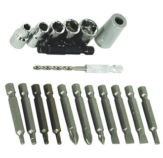 19 Piece Assorted Power Bit Set