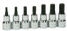 7 pc 3/8" Drive -Point Metric Bit Standard Length Hex Bit Socket