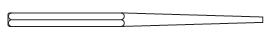 5/8" Long Tapered Punch 11" Overall Length 5/16" Point Diameter
