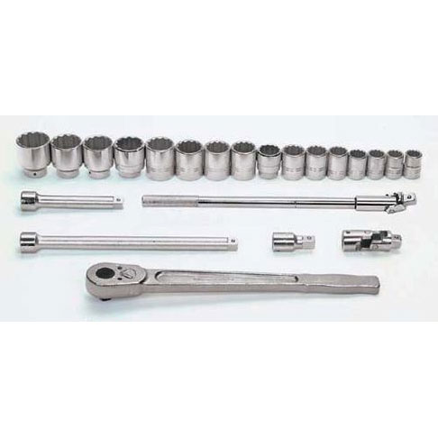 22 pc 3/4" Drive SAE Socket Set - Professional Grade Tools