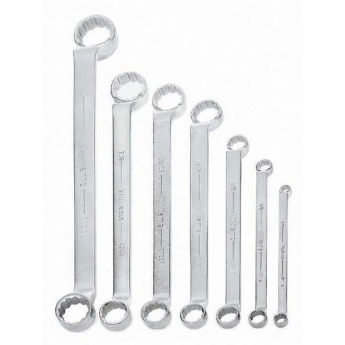 7 pc SAE Double Head 10° Offset Box End Wrench Set