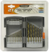 21 Piece Perfromance Drill Bit Set