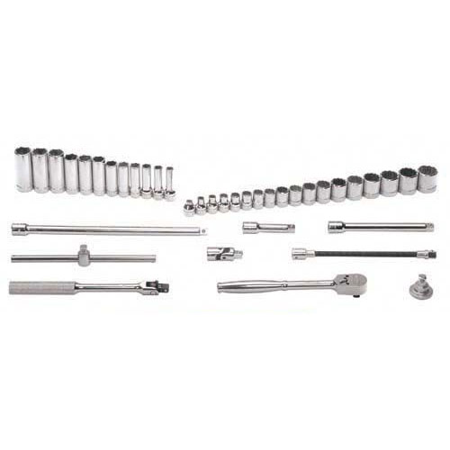 39 pc 3/8" Drive 6 & 12-Point Shallow and Deep Socket and Drive