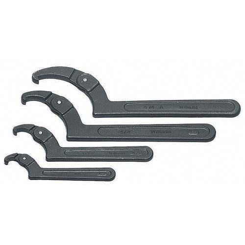 Williams JHWWS-476 6-Piece Adjustable Pin Spanner Wrench Set, Ideal for  Adjusting Collars, Lock Nut Rings, and Bearings