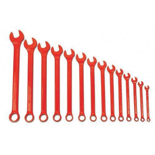 14 pc SAE SUPERCOMBO® High Visibility Red Combination Wrench Set