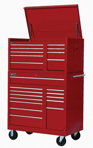 42" 13-Drawer Commercial Roll Cabinet, Red