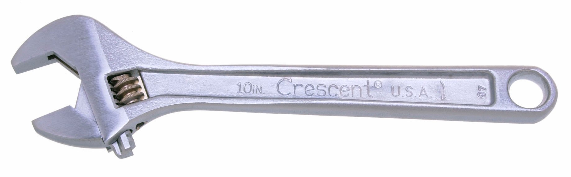 10" Chrome Finish Adjustable Wrench