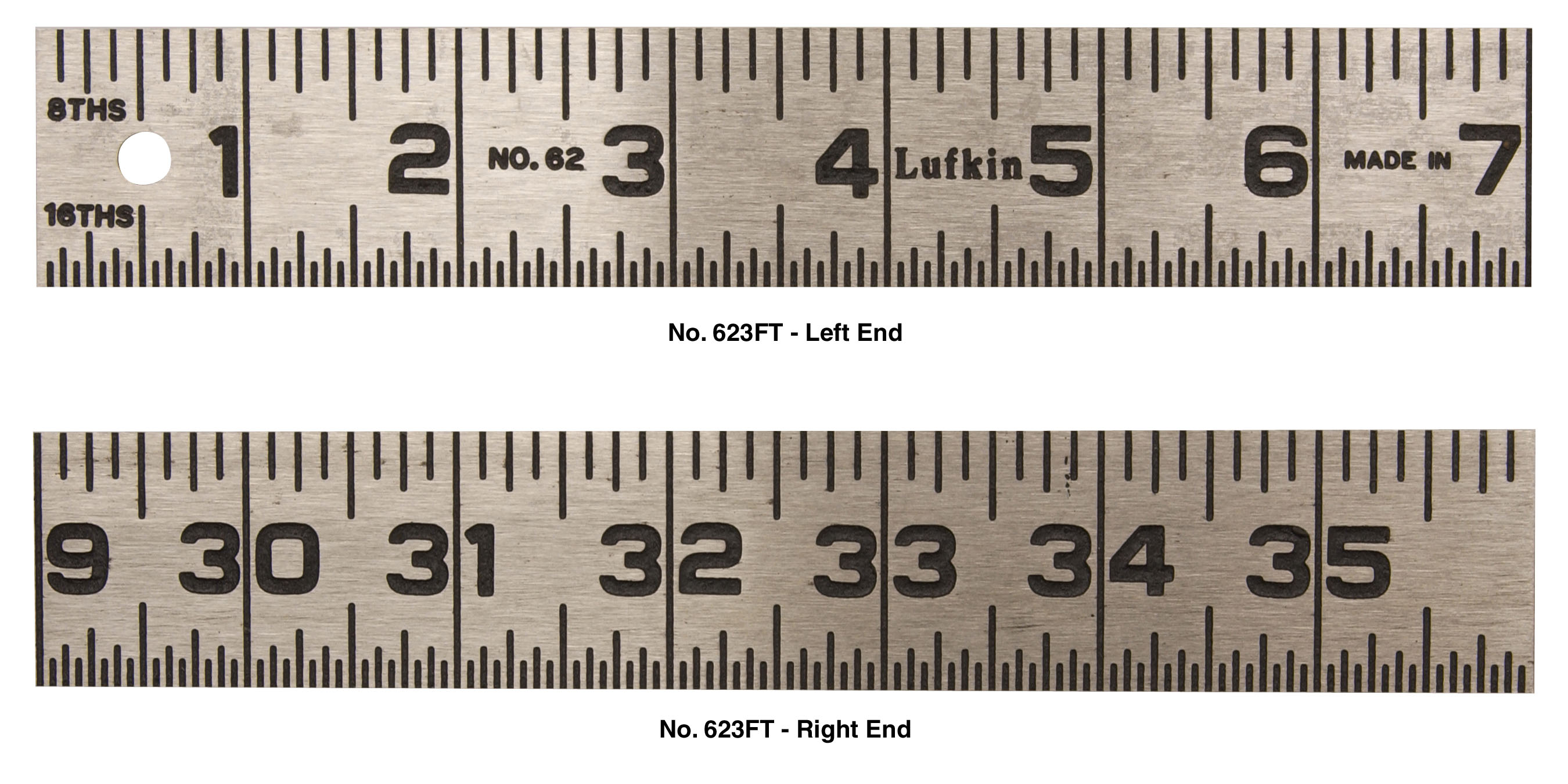3' One Piece Steel Rule