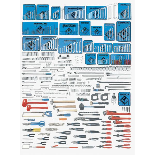 1/4, 3/8, 1/2 and 3/4 Inch Drive Master Tool Set Tools Only 618