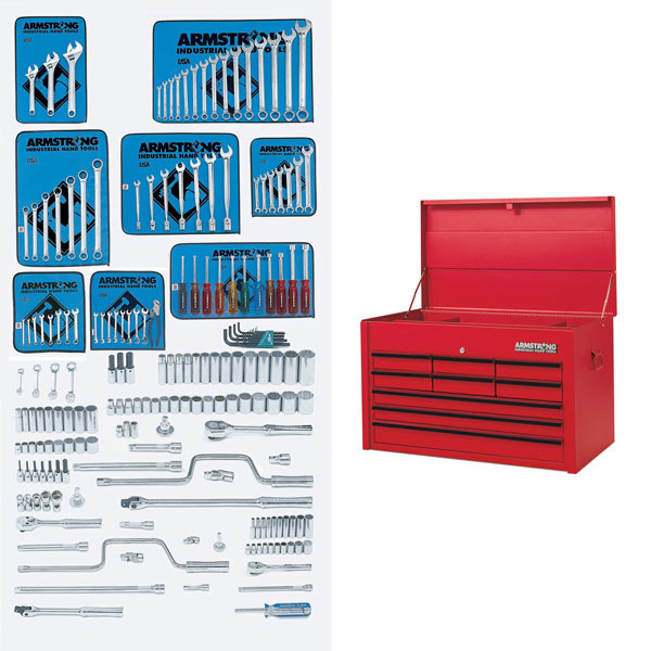 Master Socket and Wrench Tool Set 195 Pc w Industrial Seri