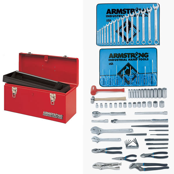 1/2 Inch Drive Basic Master Tool Set 78 Pc w Hand Box