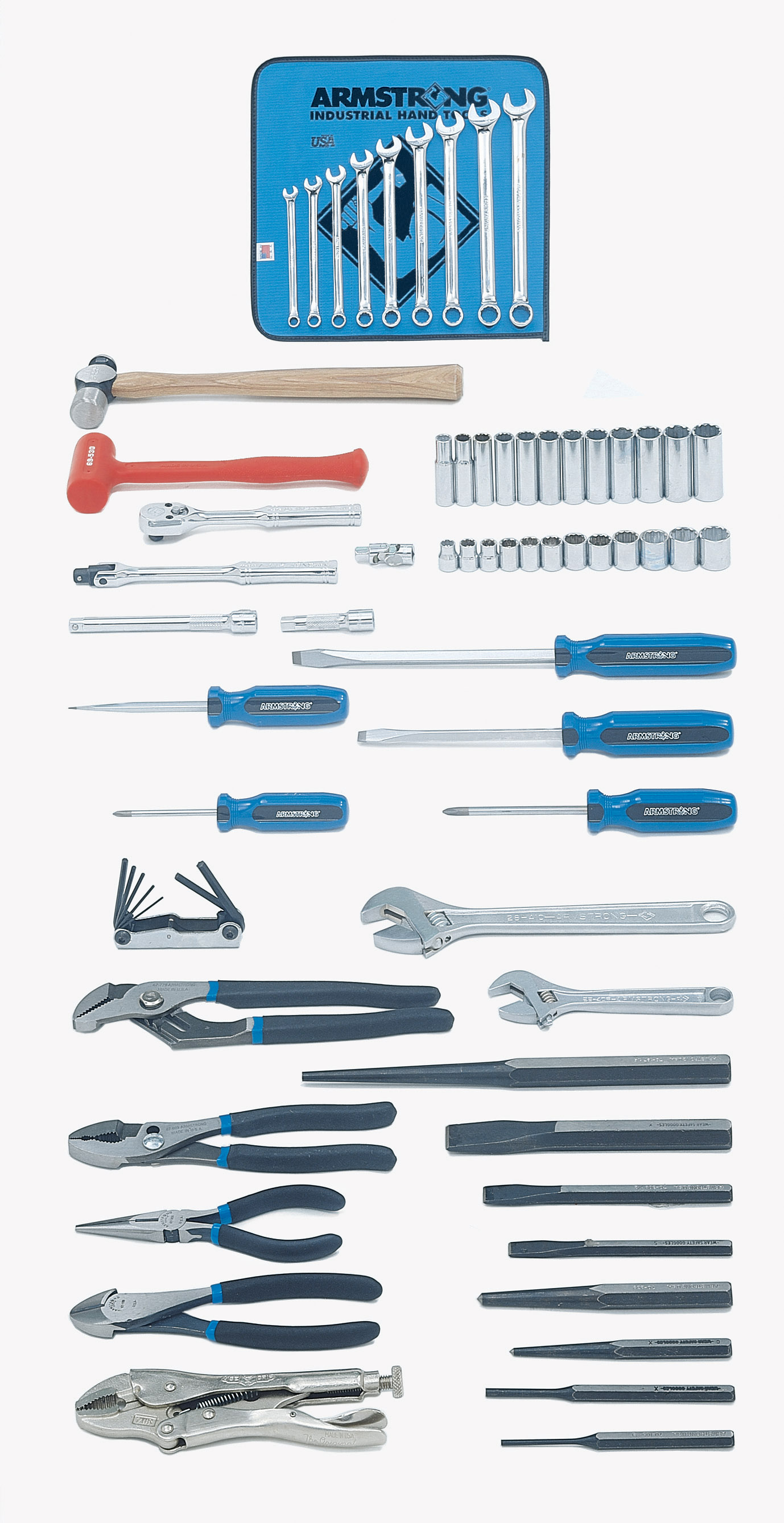 3/8 Inch Metric Basic Hand Tool Set No Box 67 Pc