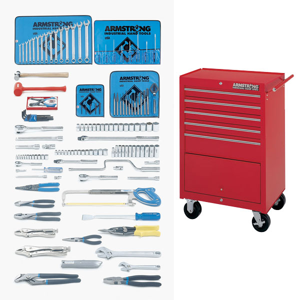 1/4, 3/8 & 1/2 Inch Drive Metric Basic Hand Tool Set 138 Pc w St