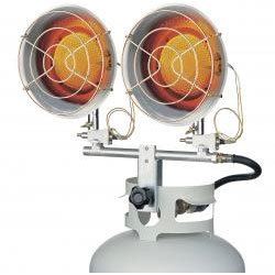 Propane Tank Top Heater Double Burner Piezo Ignitor