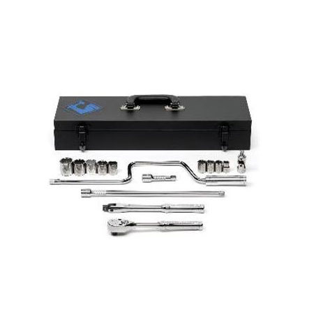 15 Piece 3/8" Drive 12 Point Socket Set