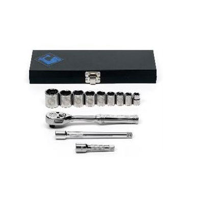 12 Piece 3/8" Drive 6 Point Socket Set