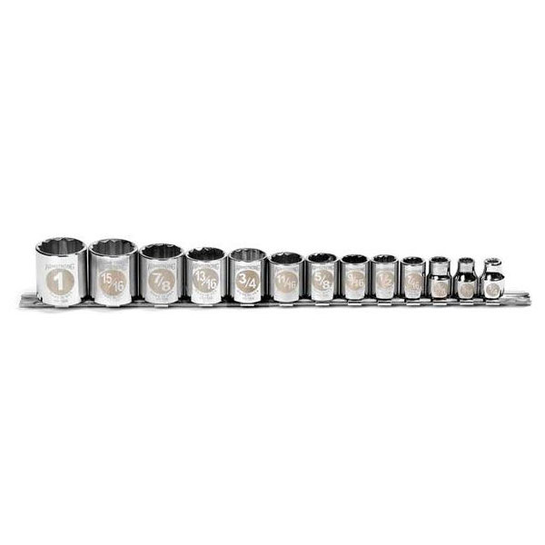 13 Piece 3/8" Drive 12 Point Socket Set