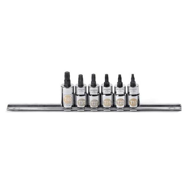 6 Piece 3/8" Drive Torx Driver Socket Set