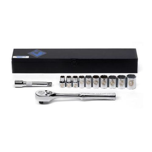12 Piece 1/2" Drive 12 Point Socket Set