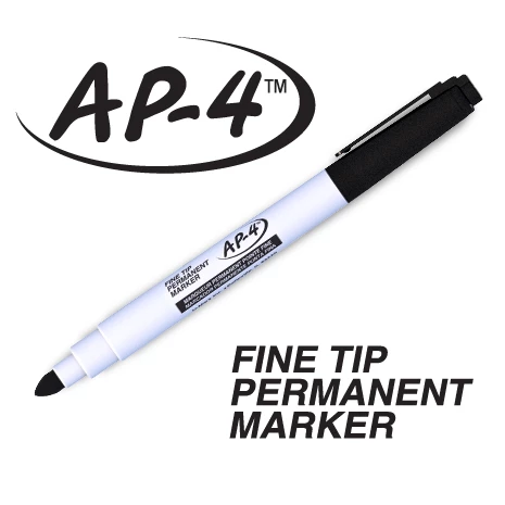 (image for) AP-4 Fine Tip Permanent Marker (Black)