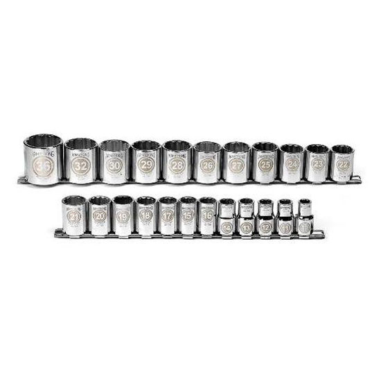 19 Piece 1/2" Drive 6 Point Socket Set