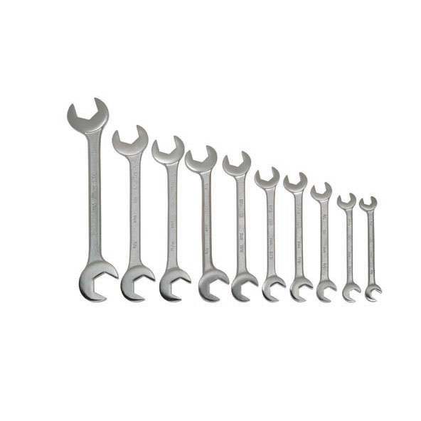 10 pc SAE 15° - 60° Double Open End Angle-head Wrench Set