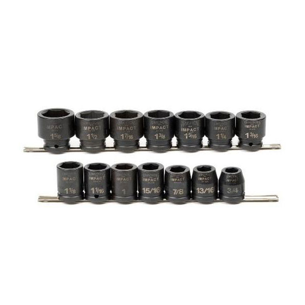 14 Piece 3/4" Drive 6 Point Impact Socket Set