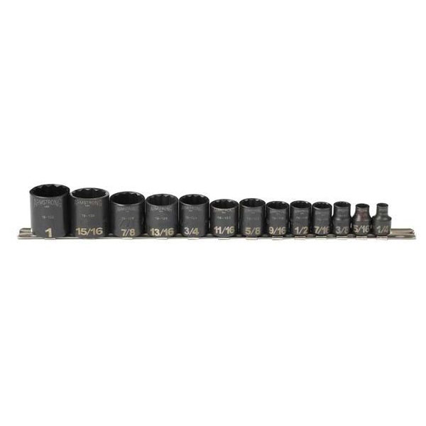13 Piece 3/8" Drive 12 Point Black Oxide Socket Set