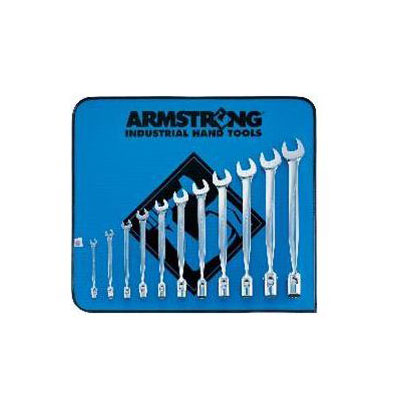 11 Piece 12 Point Full Polish Flex Head Wrench Set