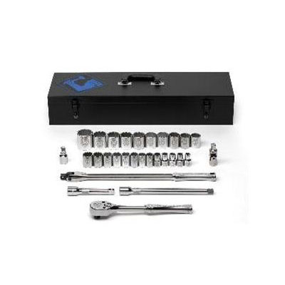 29 Piece 1/2" Drive 12 Point Metric Socket Set