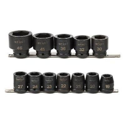 12 Piece 3/4" Drive 6 Point Metric Impact Socket Set