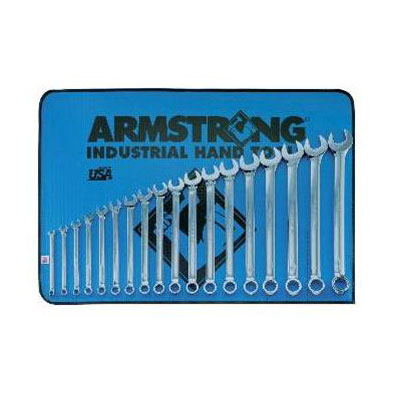18 Piece 12 Point Metric Full Polish Long Combination Wrench Set