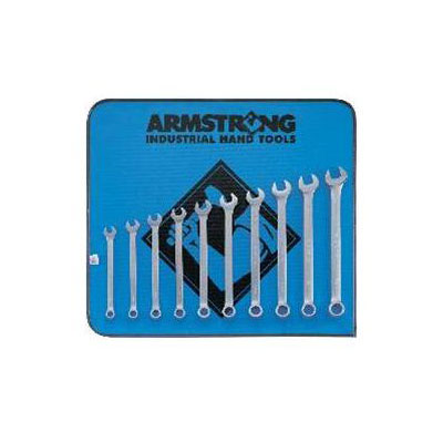 10 Piece 12 Point Metric Satin Finish Long Combination Wrench Se