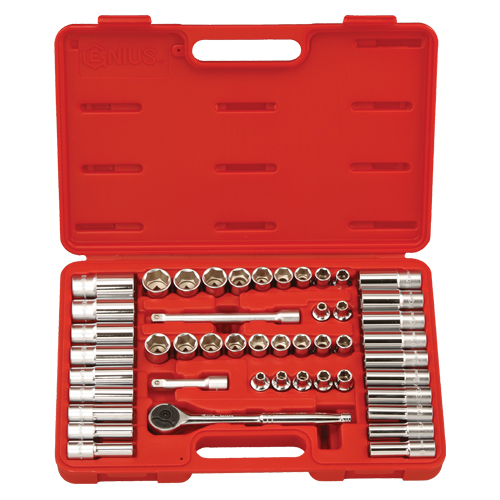 47 Pc 3/8" Drive SAE & Metric Hand Socket Set