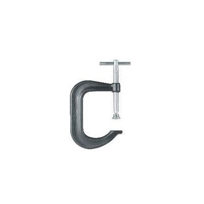 Zinc Plated Square Throat Pattern C-Clamp with 8" Max Capacity