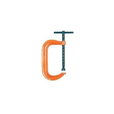 Safety Orange Deep Throat Pattern C-Clamp with High Visibility F
