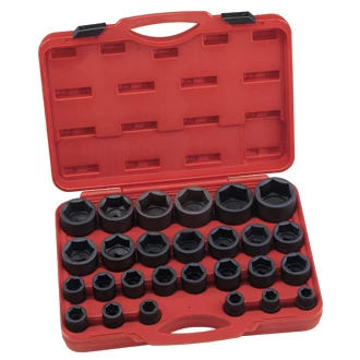 (image for) 27 Pc 3/4" Drive SAE Impact Socket Set