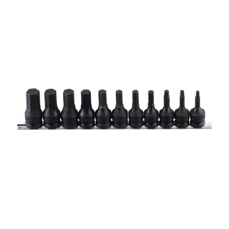 (image for) 11 Pc 1/2" Drive Metric Hex Head Driver Set