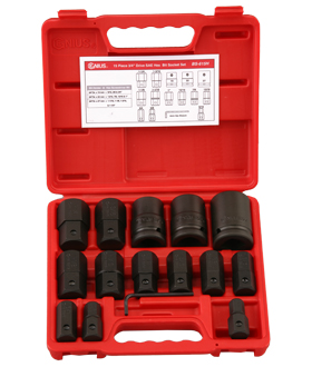 15 Pc 3/4" Drive SAE Hex Bit Socket Set