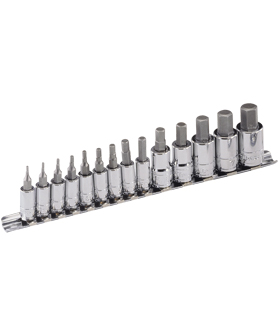 14 Pc 1/4 & 3/8" Drive SAE Hex Bit Socket Set