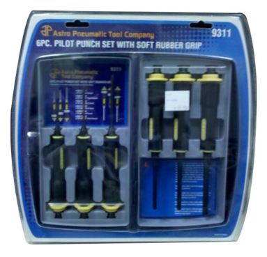 6 Piece Pilot Punch Set With Soft Rubber Grip