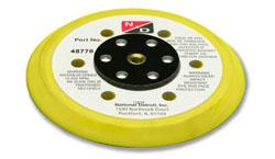 6" Hook & Loop Molded Pad-Vacuum- W/Out Stud